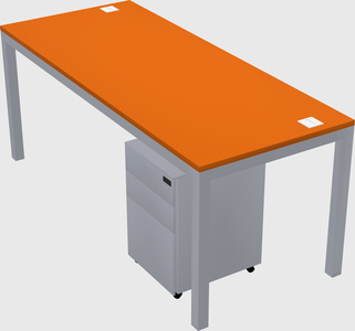 Rectangular desk