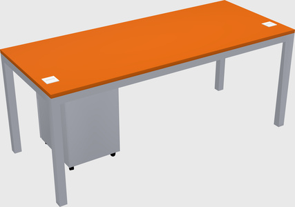 Rectangular desk