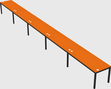 Rectangular desk
