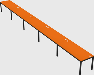 Rectangular desk