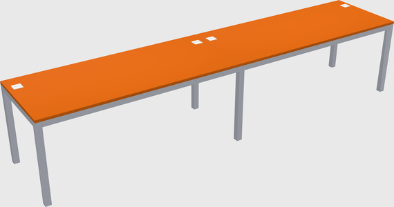 Rectangular desk