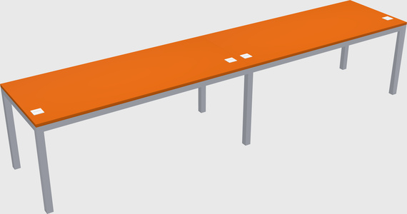 Rectangular desk