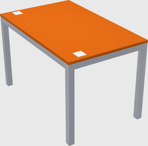 Rectangular desk