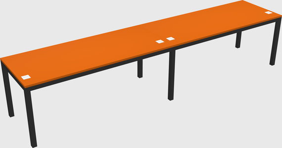 Rectangular desk