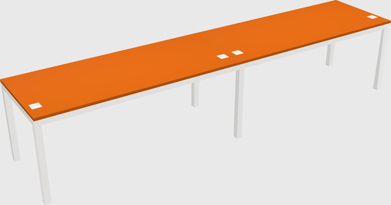 Rectangular desk