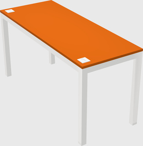 Rectangular desk