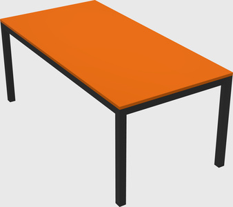 Rectangular desk