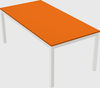 Rectangular desk