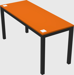 Rectangular desk