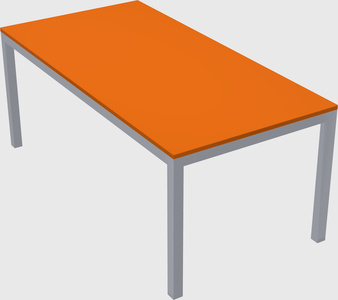 Rectangular desk
