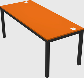Rectangular desk