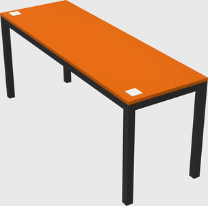 Rectangular desk