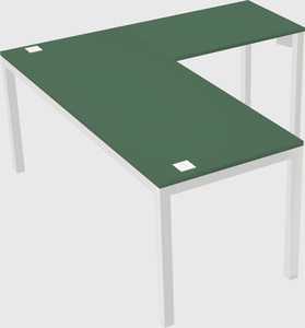 L-shaped desk