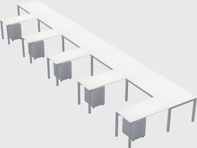 L-shaped desk