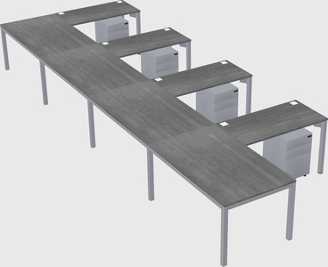 L-shaped desk