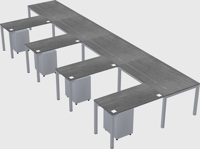 L-shaped desk