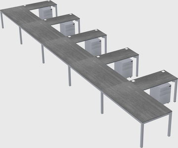 L-shaped desk