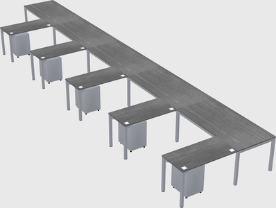 L-shaped desk
