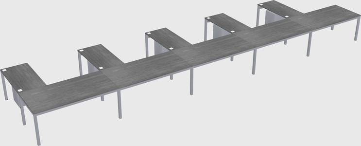 L-shaped desk