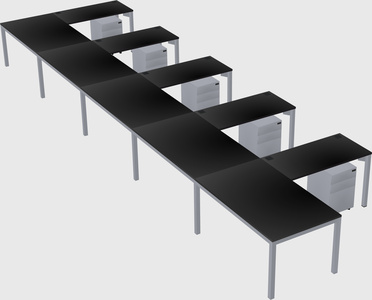 L-shaped desk
