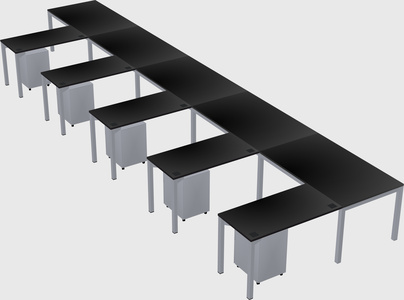 L-shaped desk