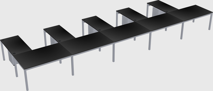 L-shaped desk