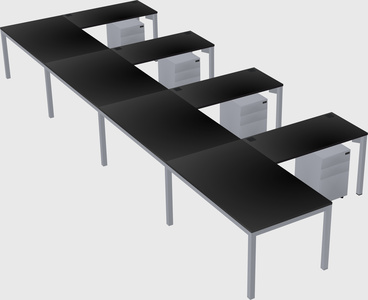 L-shaped desk
