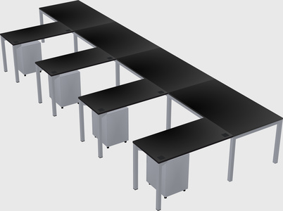 L-shaped desk