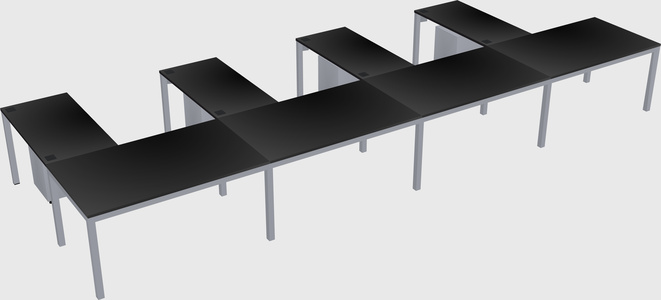 L-shaped desk