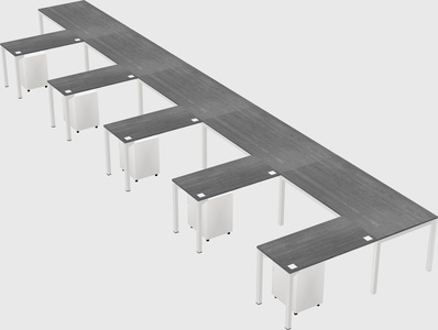 L-shaped desk