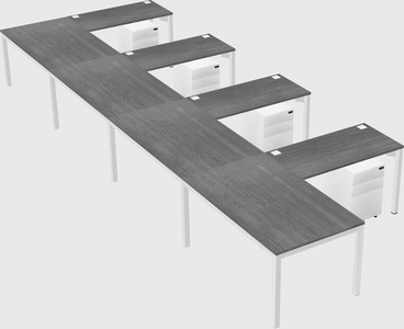 L-shaped desk