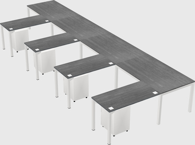 L-shaped desk