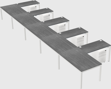 L-shaped desk
