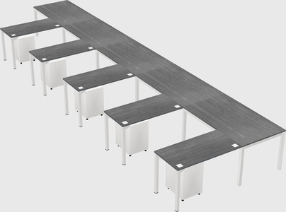 L-shaped desk
