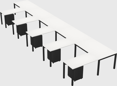L-shaped desk