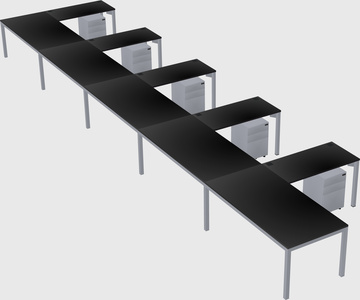 L-shaped desk