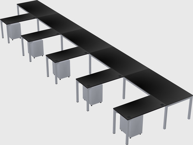 L-shaped desk