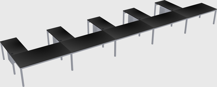 L-shaped desk