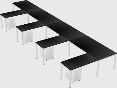 L-shaped desk