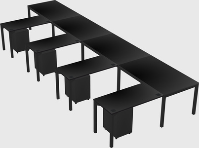 L-shaped desk