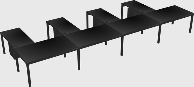 L-shaped desk