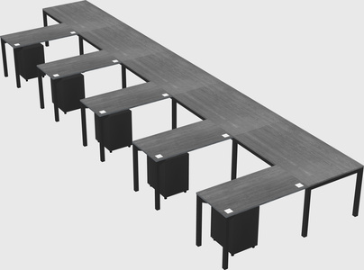 L-shaped desk