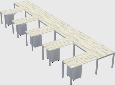 L-shaped desk