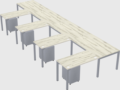 L-shaped desk