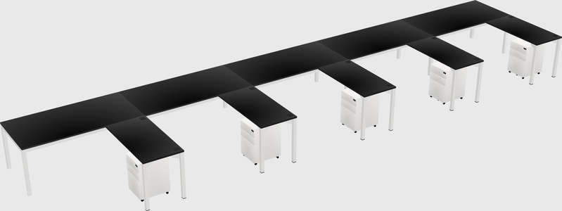 L-shaped desk