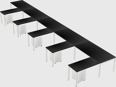 L-shaped desk