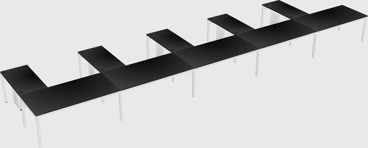 L-shaped desk