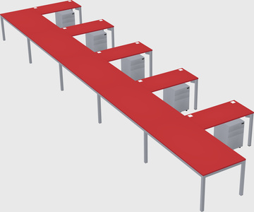 L-shaped desk