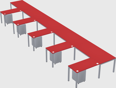 L-shaped desk
