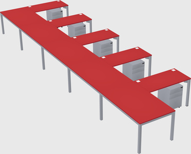 L-shaped desk